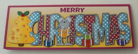 Christmas Mouse Large Dl by Margaret Scott