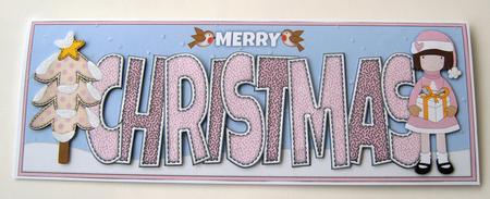 Christmas Girl Large Dl by Margaret Scott