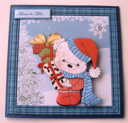 Teddy Gifts Card with Decoupage by Margaret Scott