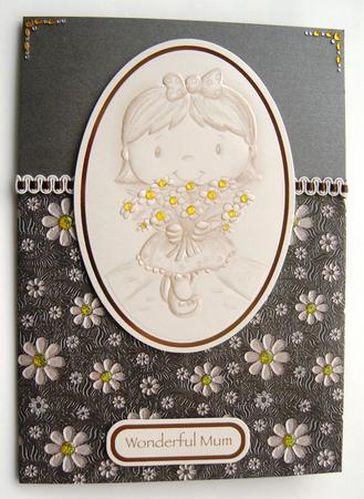 10 A4 Metallic Floral Papers by Margaret Scott