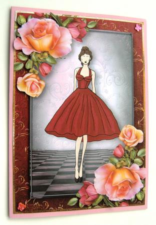 Lindy with Romantica Roses - Extra Plaque by Margaret Scott