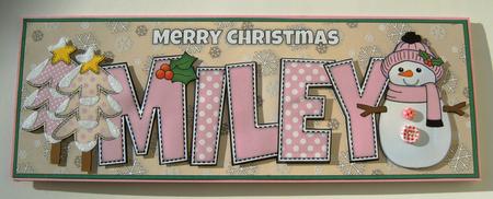 Cute Snowman Miley Large Dl by Margaret Scott