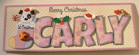 Patch 1st Xmas Carly Large Dl by Margaret Scott
