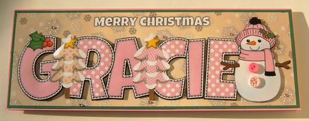 Cute Snowman Gracie Large Dl by Margaret Scott