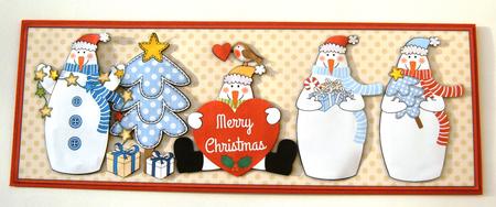 Snowmen Large Dl by Margaret Scott