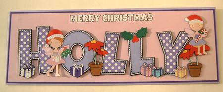 Christmas Fairies Holly Large Dl by Margaret Scott