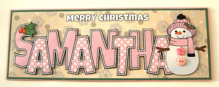Cute Snowman Samantha Large Dl by Margaret Scott