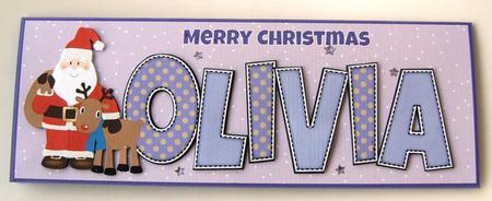 Santa with Rudolf Olivia Large Dl by Margaret Scott
