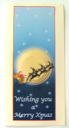 Santa in His Sleigh by Margaret Scott