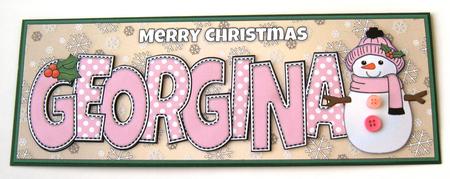Cute Snowman Georgina Large Dl by Margaret Scott