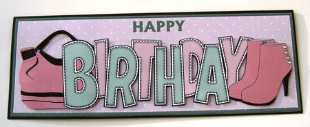 Bag & Shoes Birthday 4 Large Dl by Margaret Scott