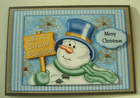 Let It Snow Please Snowman by Margaret Scott
