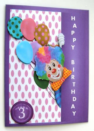 Peeking Round the Curtain to Say Happy Birthday by Margaret Scott