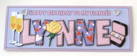 Romantic Birthday Lynne Large Dl by Margaret Scott