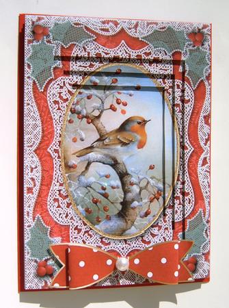 Polka Bows Red by Margaret Scott