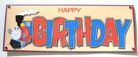 Terry the Train Birthday Large Dl by Margaret Scott