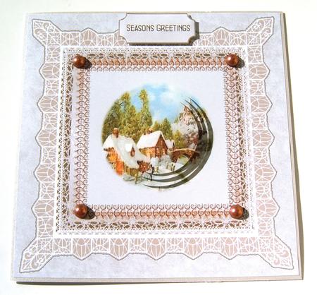Village Winter Scene by Margaret Scott