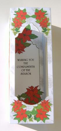 Tower Card - Poinsettia and Ivy by Margaret Scott