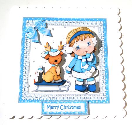 Molly's Reindeer Blue by Margaret Scott