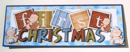 Baby Girls First Christmas Words Dl by Margaret Scott