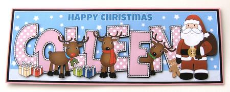 Santa and His Reindeers Colleen Large Dl by Margaret Scott