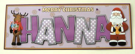 Santa and Rudolf with Presents Hanna Large Dl by Margaret Scott