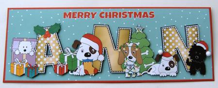 Christmas Dogs Ann Large Dl by Margaret Scott