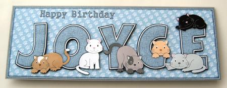 Cats Joyce Large Dl by Margaret Scott