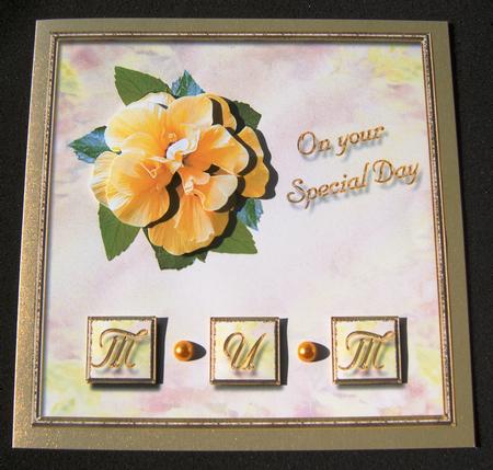 Yellow Flower Mum/mam/mom by Margaret Scott