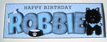 Black Jazz Dog with Bandana Robbie Large Dl by Margaret Scott