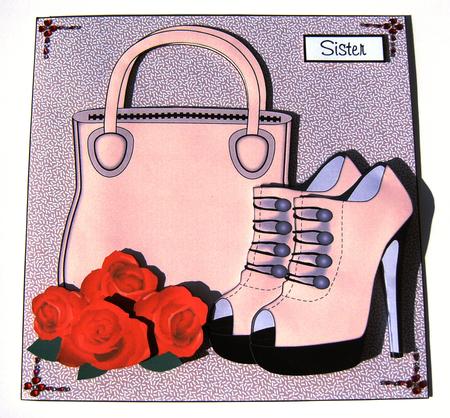 Handbag, Shoes & Red Roses Mini Kit by Margaret Scott