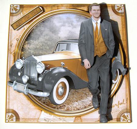 Art Deco Man Antonio (gold) Mini Kit by Margaret Scott