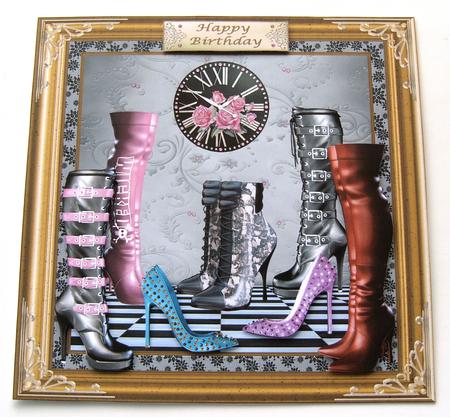 Fashion Footwear Decoupage Topper by Margaret Scott
