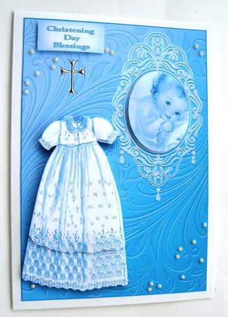 Blue Christening Gown by Margaret Scott