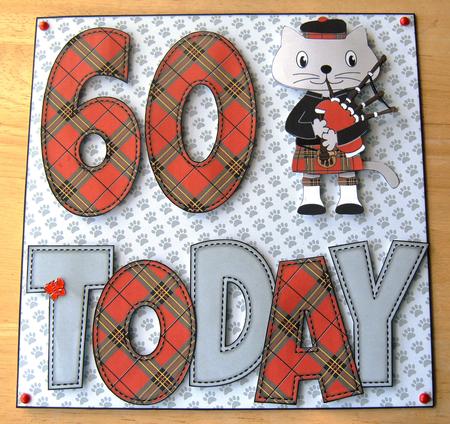 'any Age' Bagpiper Max the Cat 2 Mini Kit by Margaret Scott