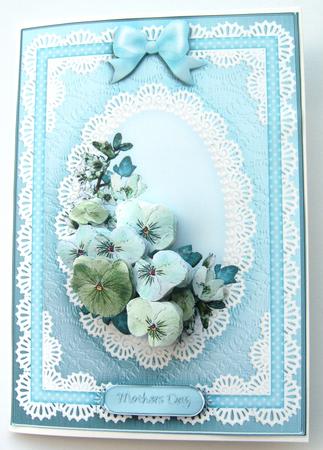 A5 Spring Flowers and Lace Kit with 3D Decoupage by Margaret Scott