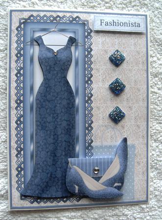 Dress for a Special Occasion Card with Decoupage by Margaret Scott
