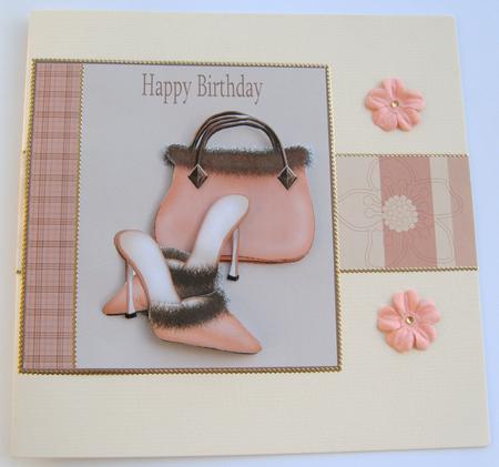 Peaches & Cream Hand Bag and Shoes by Margaret Scott