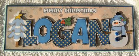 Cute Snowman Logan Large Dl 2 by Margaret Scott