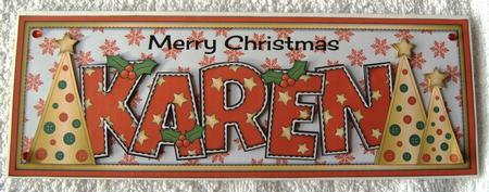 Buttons Christmas Trees Karen Large Dl by Margaret Scott