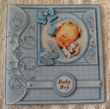 Beautiful Baby Boy 8x8 by Margaret Scott