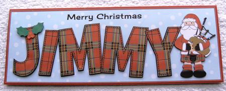 Scottish Santa Jimmy Large Dl by Margaret Scott