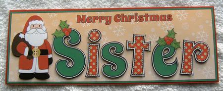 Santa in Coat Sister Large Dl by Margaret Scott