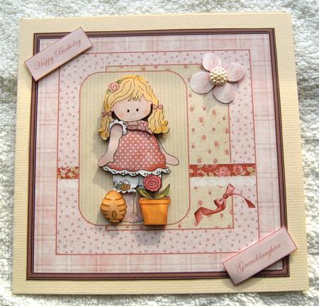 Belinda Likes Flowers Card with Decoupage by Margaret Scott