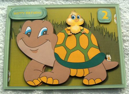 Little Chick Riding Tommy the Tortoise by Margaret Scott