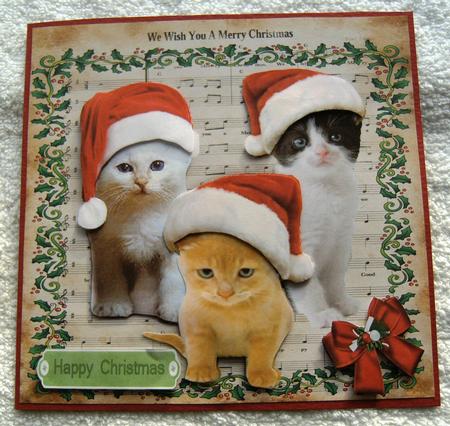 We Wish You a Merry Christmas Kitty 8x8 Mini Kit by Margaret Scott
