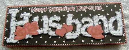 Lge Dl Valentine Husband Hearts & Roses 3D Decoupage by Margaret Scott