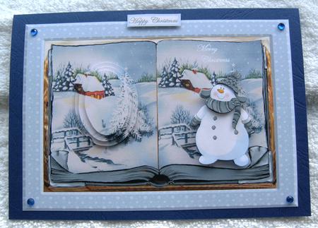 Merry Christmas from the Snowman Card by Margaret Scott