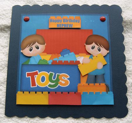 Building Block Birthday Card Sheet by Margaret Scott