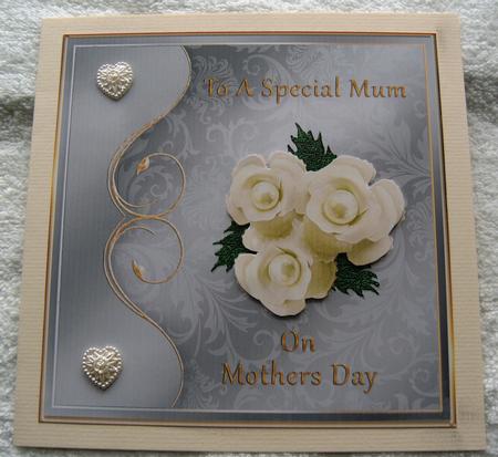 Cream Roses & Pearls - Mothers Day by Margaret Scott
